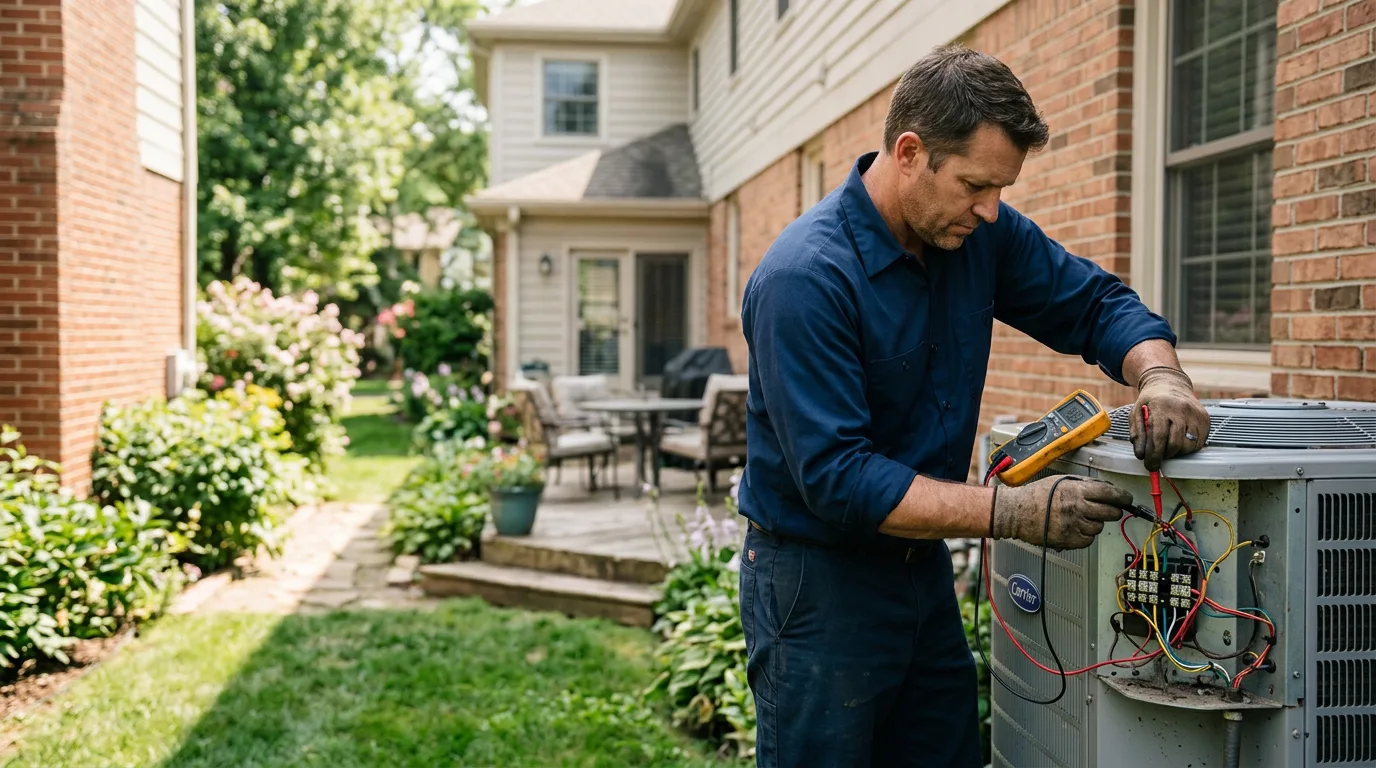 HVAC technician working near Woodstock, MN